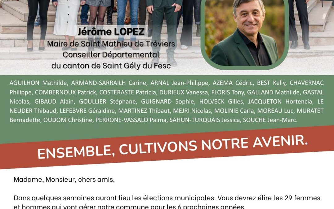 Ensemble, cultivons notre avenir
